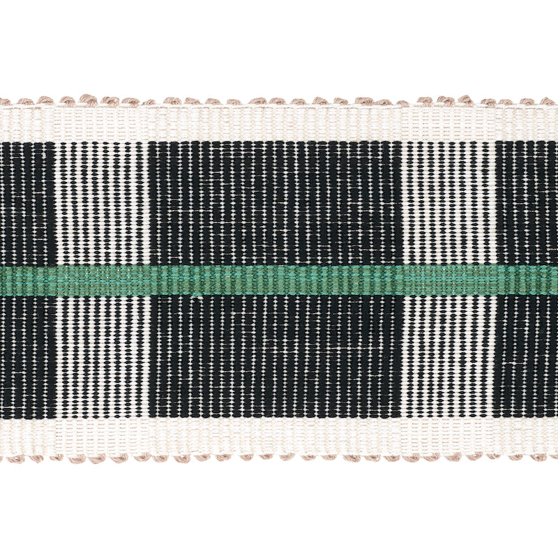 Schumacher CALCADA TAPE WIDE EMERALD Trim | Atlanta Fabrics