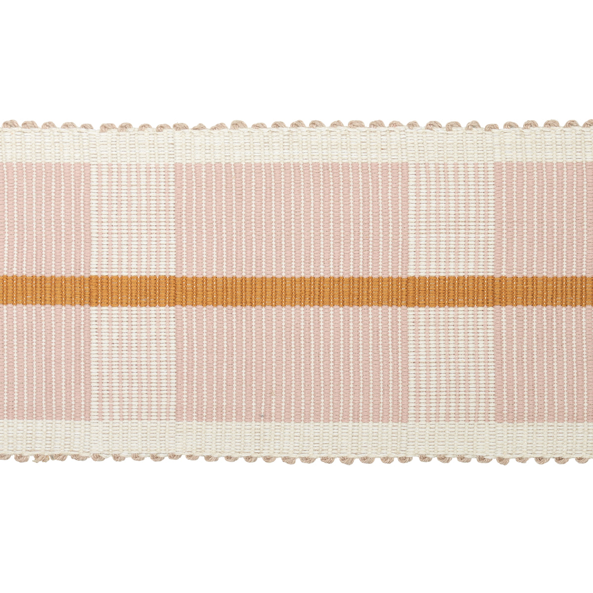 Schumacher CALCADA TAPE WIDE ROSE QUARTZ Trim | Atlanta Fabrics