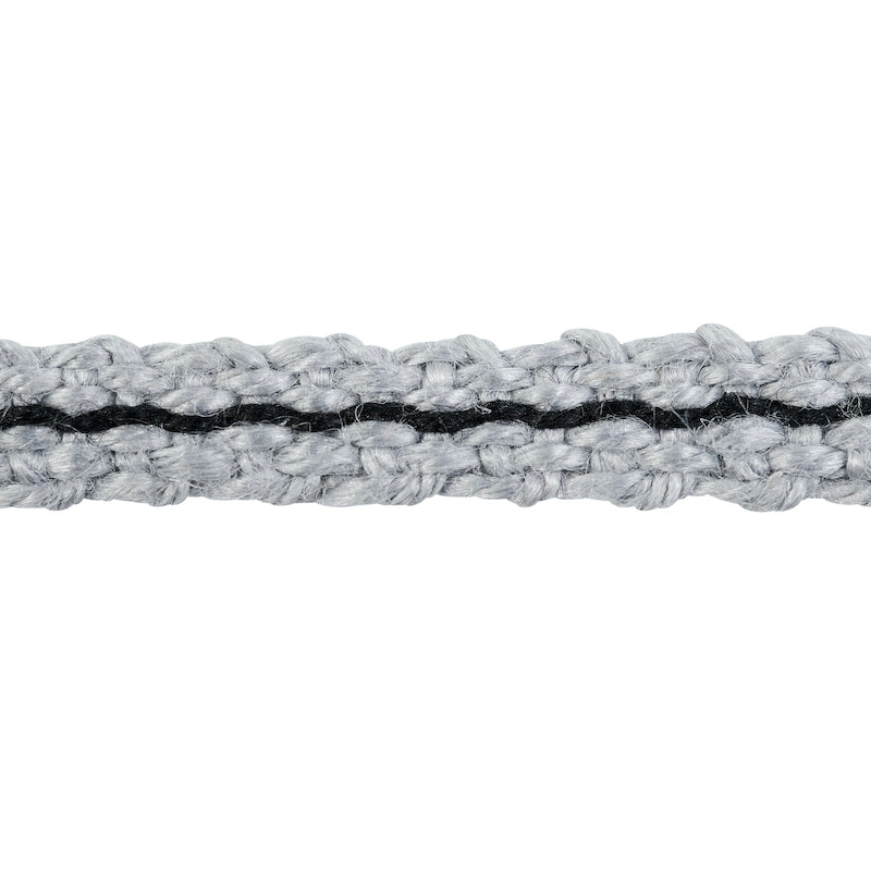 Schumacher CARMO GIMP SILVER & BLACK Trim | Atlanta Fabrics