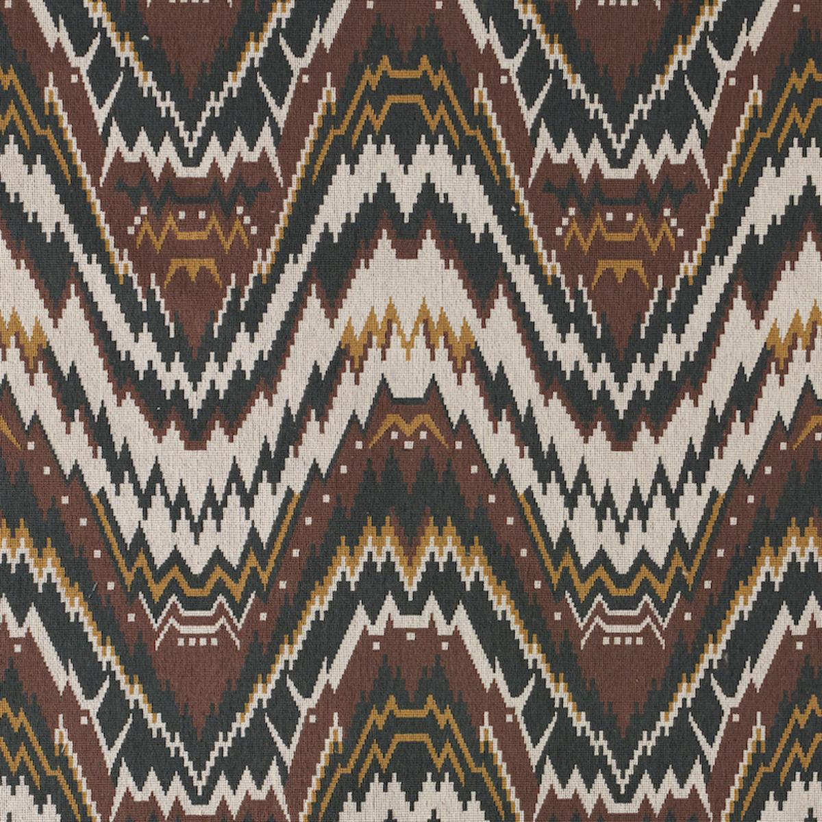 SCHUMACHER TAURIDE EPINGLE BROWN FABRIC | Atlanta Fabrics