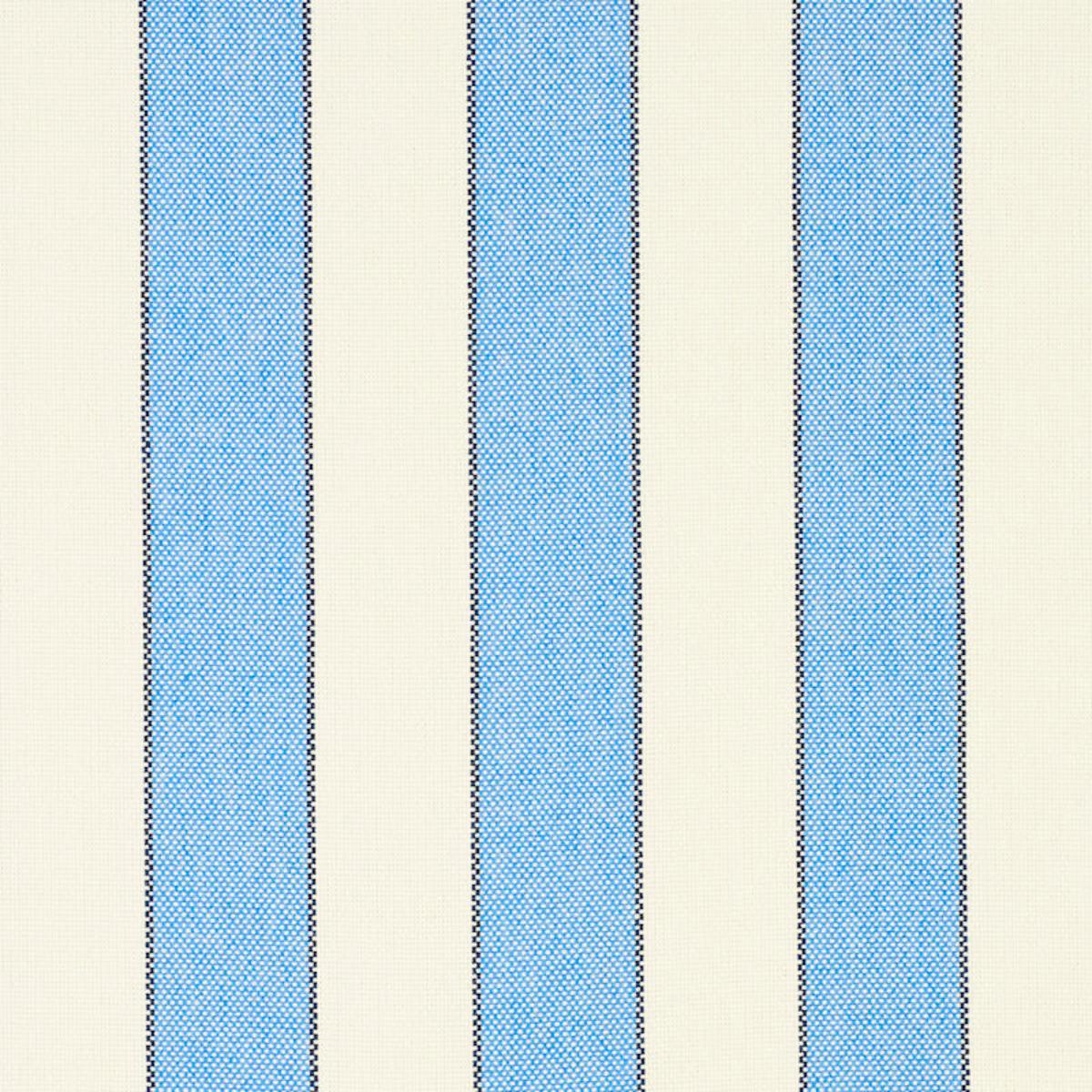 SCHUMACHER BLUMONT STRIPE INDOOR/OUTDOOR BLUE FABRIC | Atlanta Fabrics