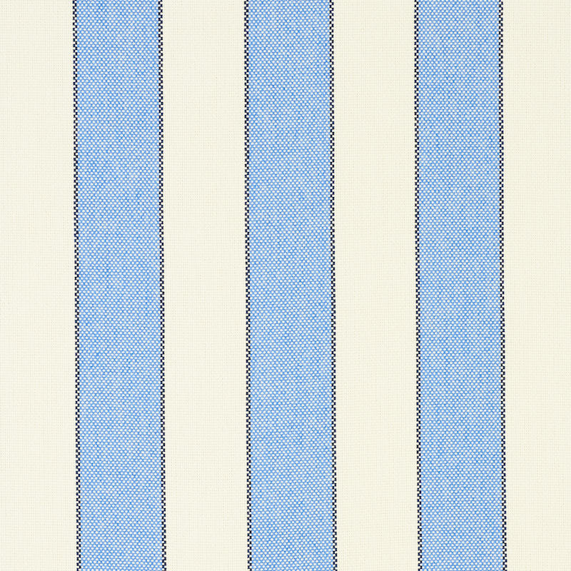 Schumacher BLUMONT STRIPE INDOOR/OUTDOOR BLUE Fabric | Atlanta Fabrics