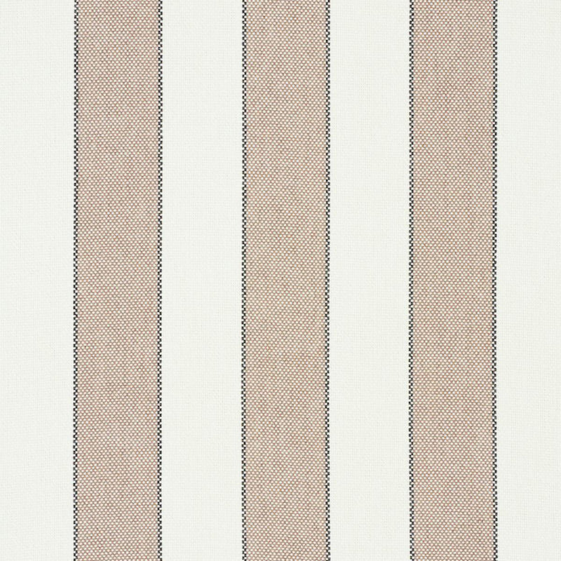 SCHUMACHER BLUMONT STRIPE INDOOR/OUTDOOR STONE FABRIC | Atlanta Fabrics