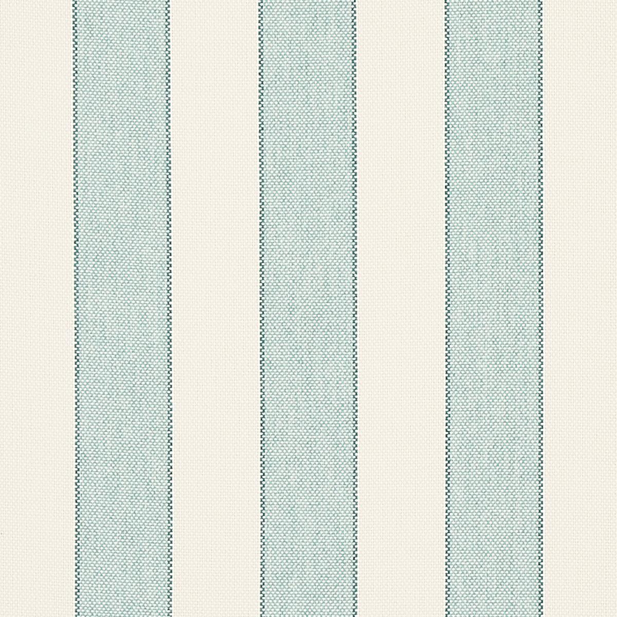 SCHUMACHER BLUMONT STRIPE INDOOR/OUTDOOR AQUA FABRIC | Atlanta Fabrics