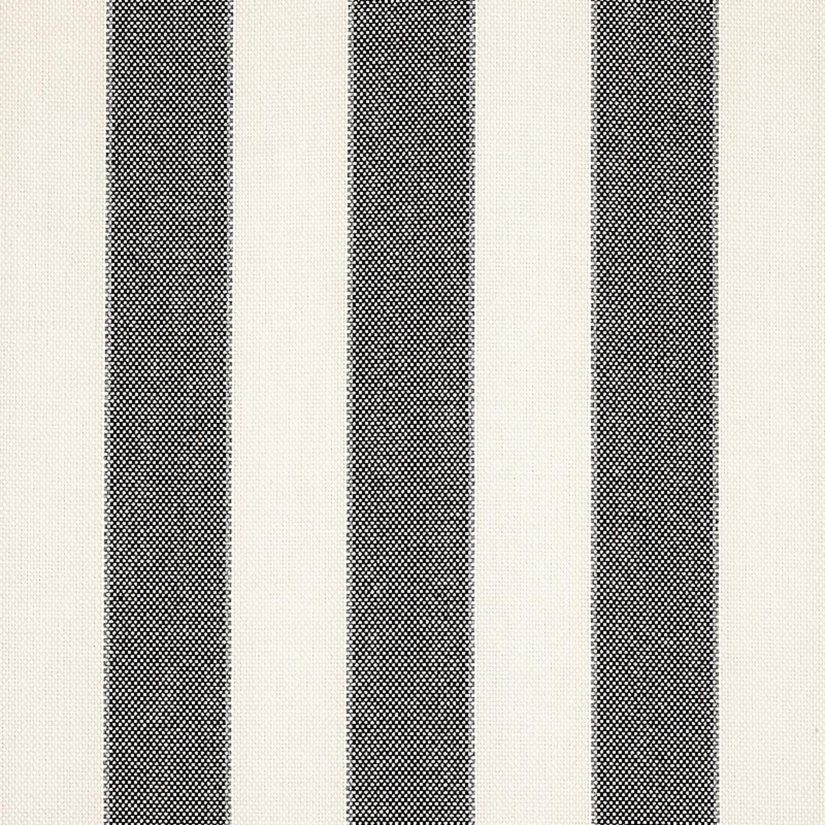Schumacher BLUMONT STRIPE INDOOR/OUTDOOR CHARCOAL Fabric | Atlanta Fabrics