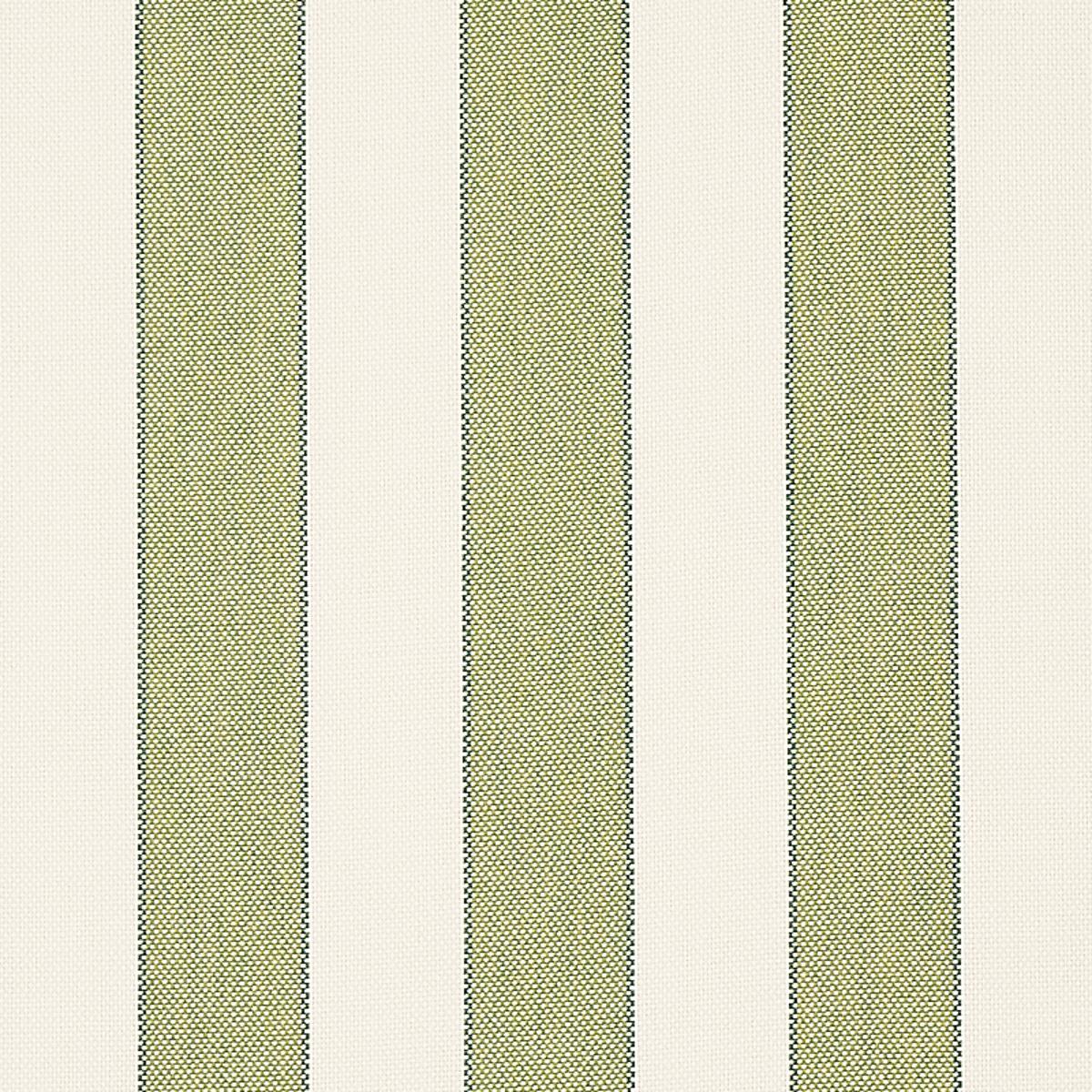 SCHUMACHER BLUMONT STRIPE INDOOR/OUTDOOR GREEN FABRIC | Atlanta Fabrics