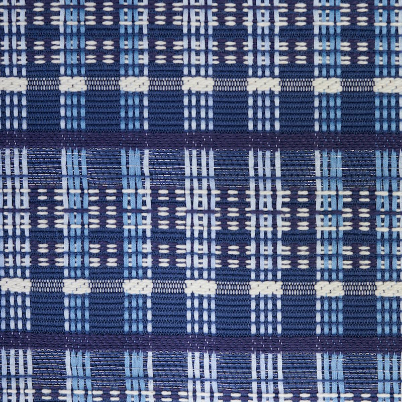 SCHUMACHER ZEALAND CHECK DENIM FABRIC | Atlanta Fabrics