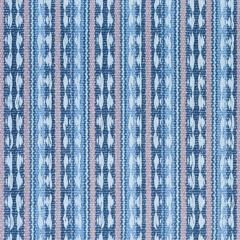 SCHUMACHER TARNBY STRIPE SKY FABRIC | Atlanta Fabrics