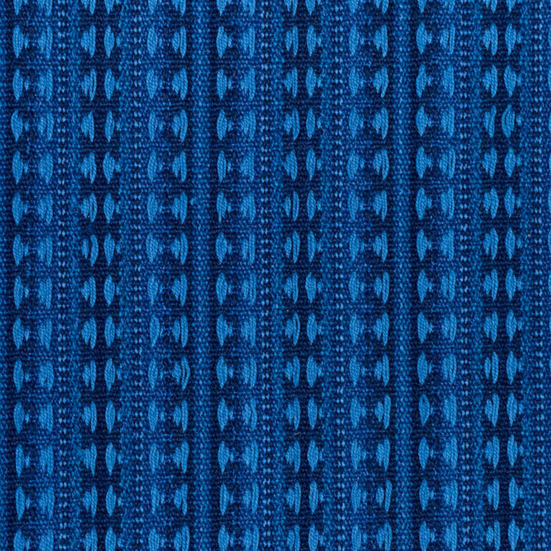 SCHUMACHER TARNBY STRIPE INDIGO FABRIC | Atlanta Fabrics