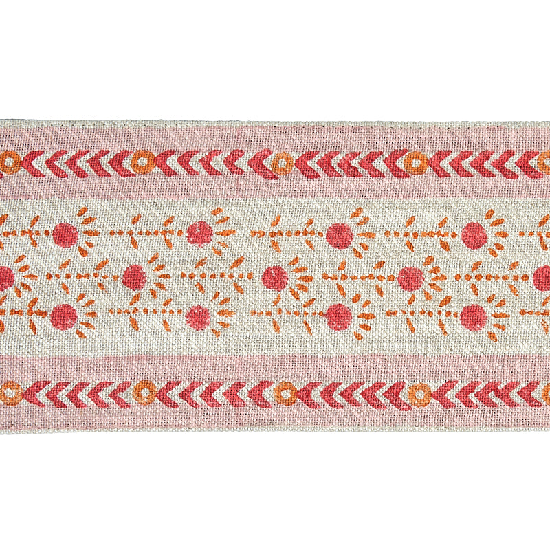 PICA BELLA HAND BLOCKED TAPE PINK & ORANGE