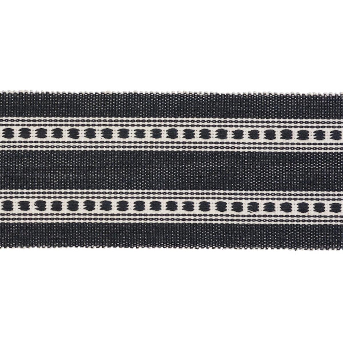Schumacher LUBECK TAPE CHARCOAL Trim | Atlanta Fabrics