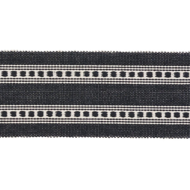 Schumacher LUBECK TAPE CHARCOAL Trim | Atlanta Fabrics