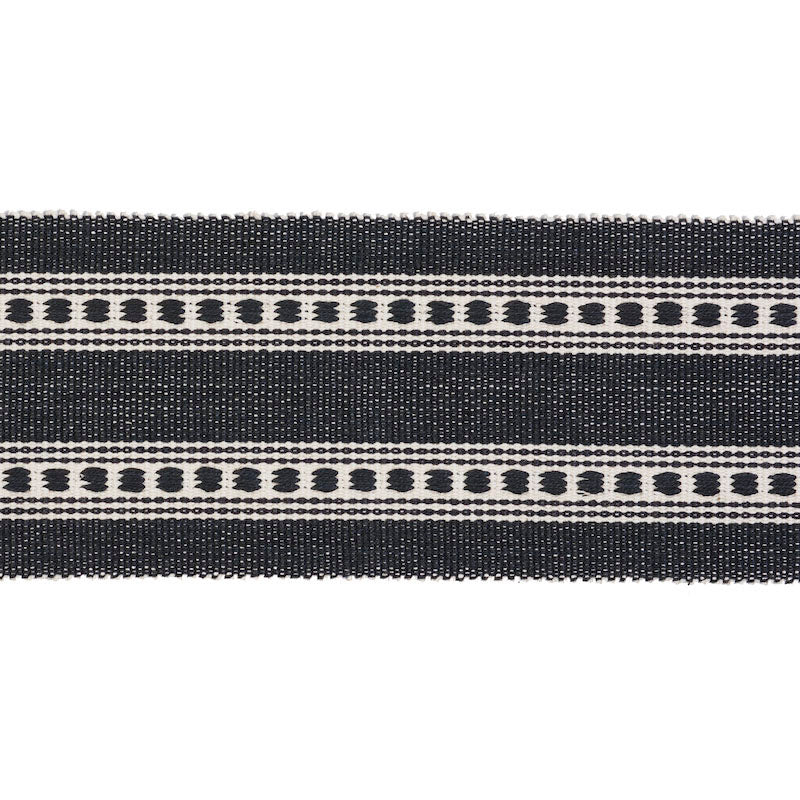 Schumacher LUBECK TAPE CHARCOAL Trim | Atlanta Fabrics