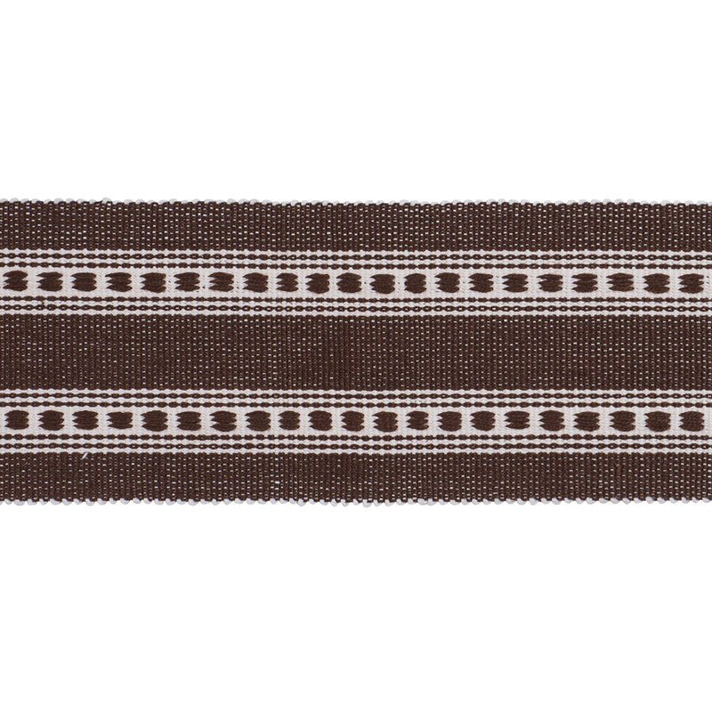 Schumacher LUBECK TAPE BROWN Trim | Atlanta Fabrics