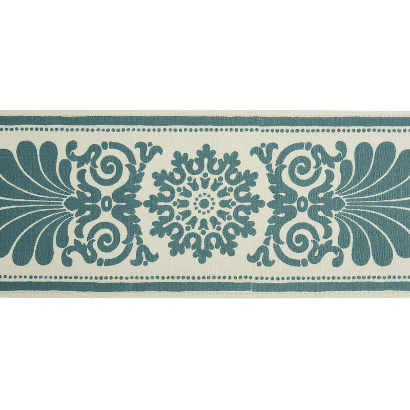 Schumacher YVONNE TAPE PEACOCK Trim | Atlanta Fabrics