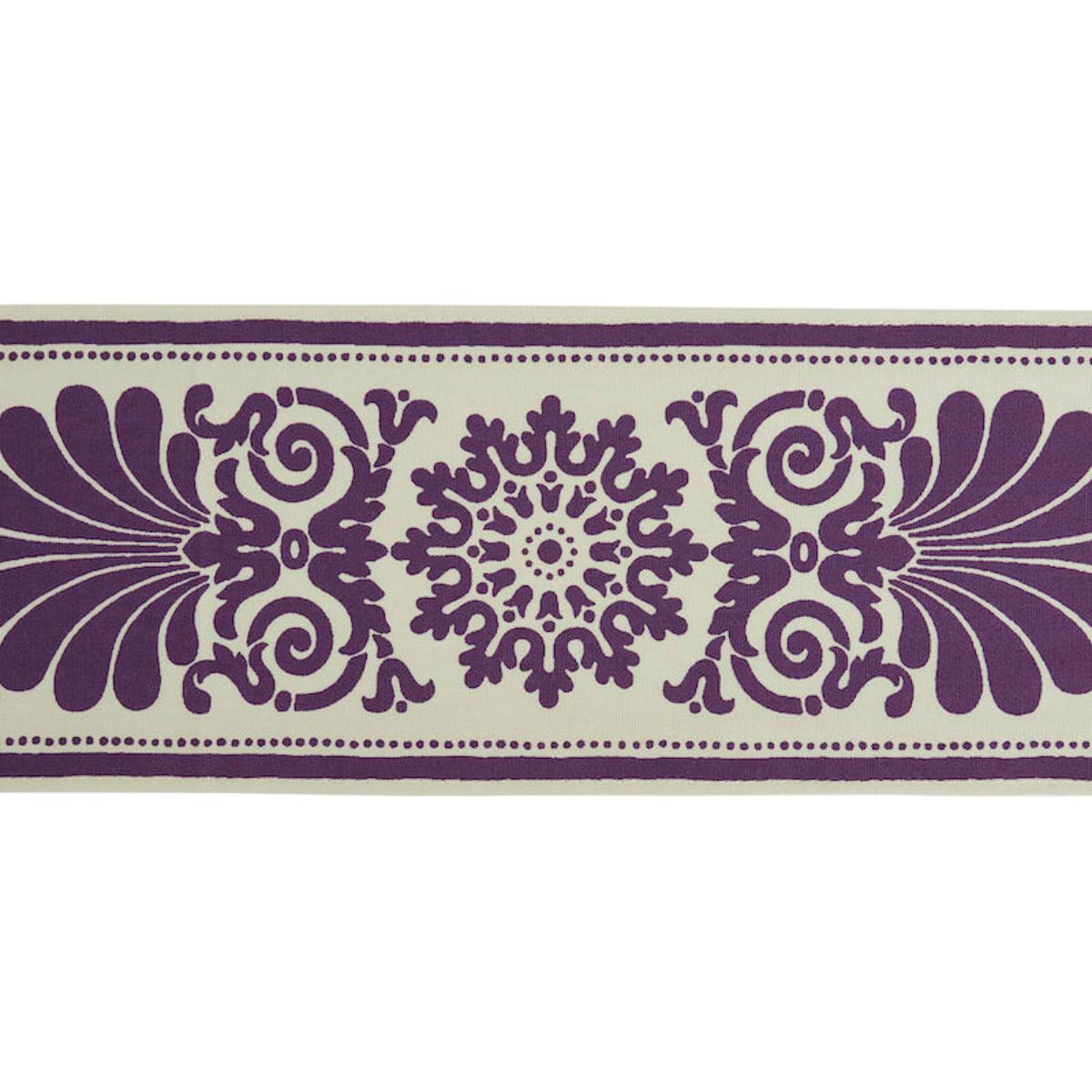 Schumacher YVONNE TAPE AUBERGINE Trim | Atlanta Fabrics