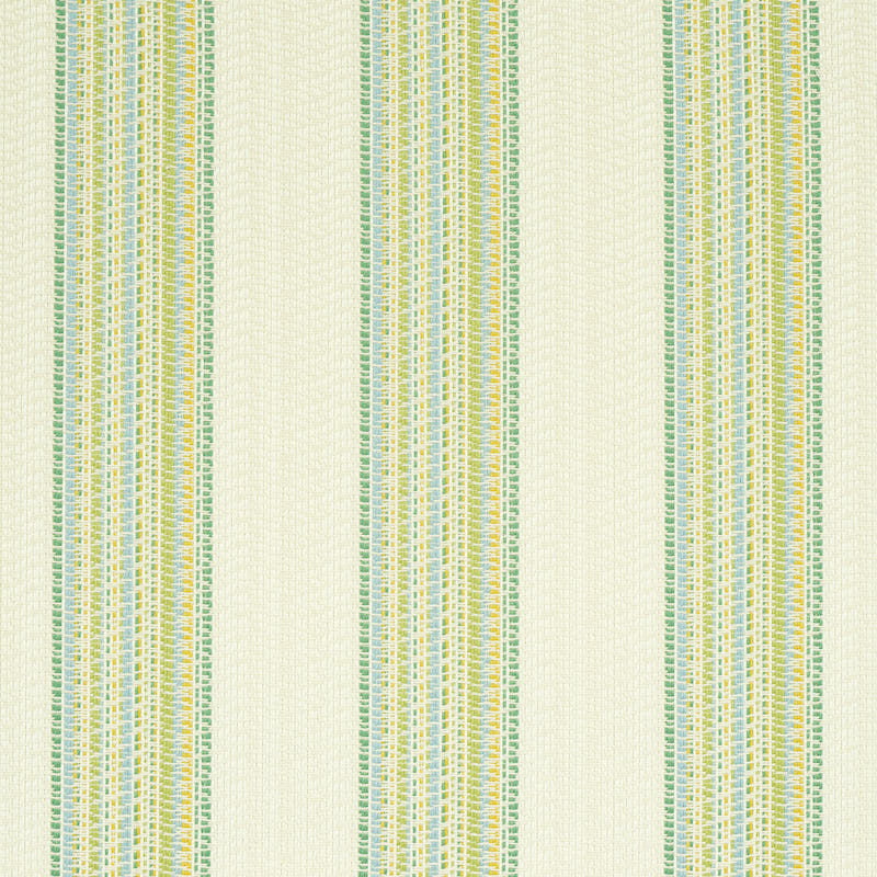 Schumacher BENDITA STRIPE INDOOR/OUTDOOR LEAF Fabric | Atlanta Fabrics