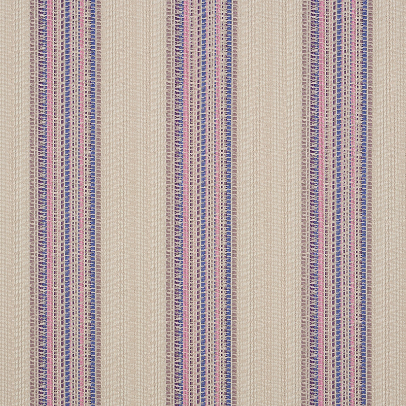 Schumacher BENDITA STRIPE INDOOR/OUTDOOR LILAC Fabric | Atlanta Fabrics