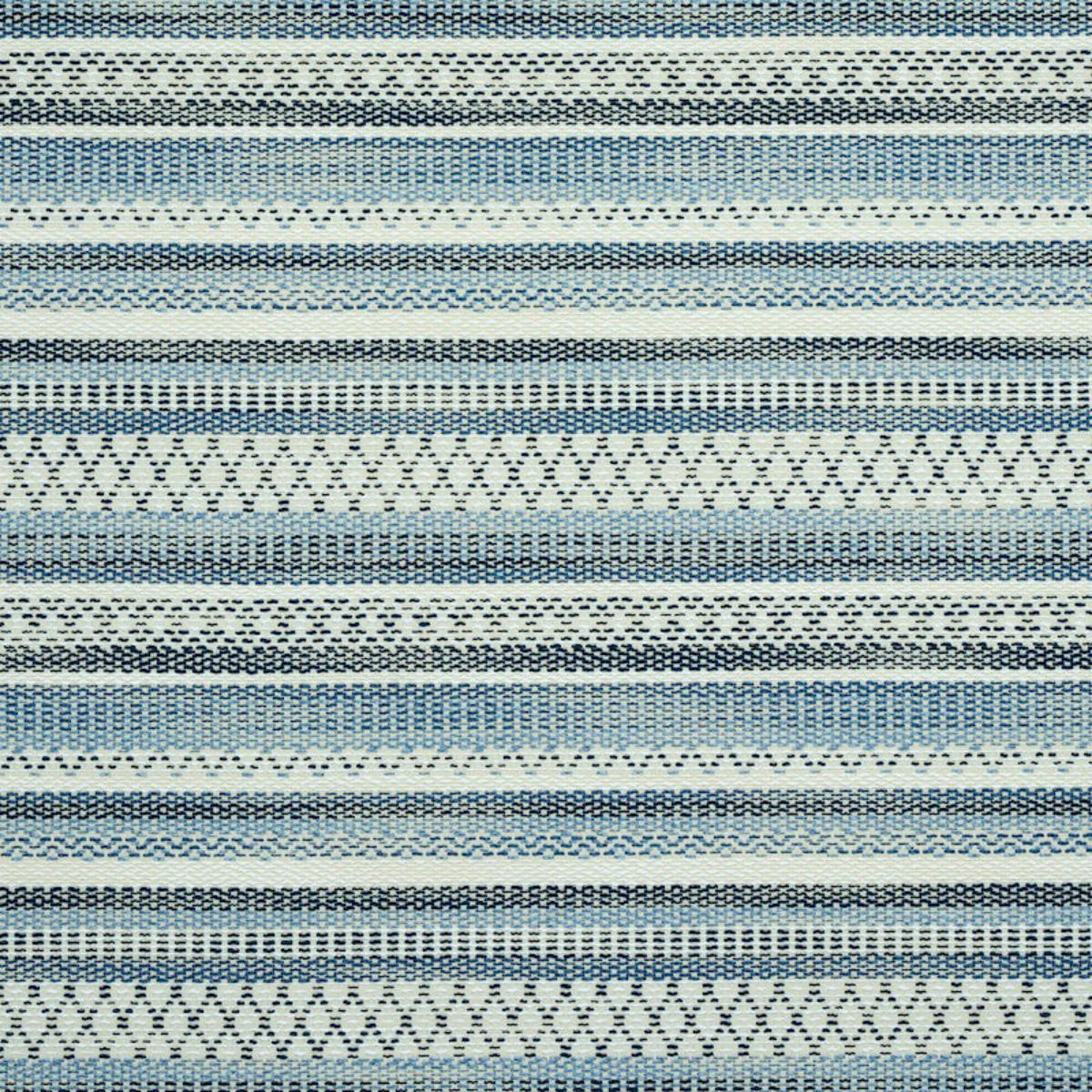 SCHUMACHER FREMONT INDOOR/OUTDOOR BLUE FABRIC | Atlanta Fabrics