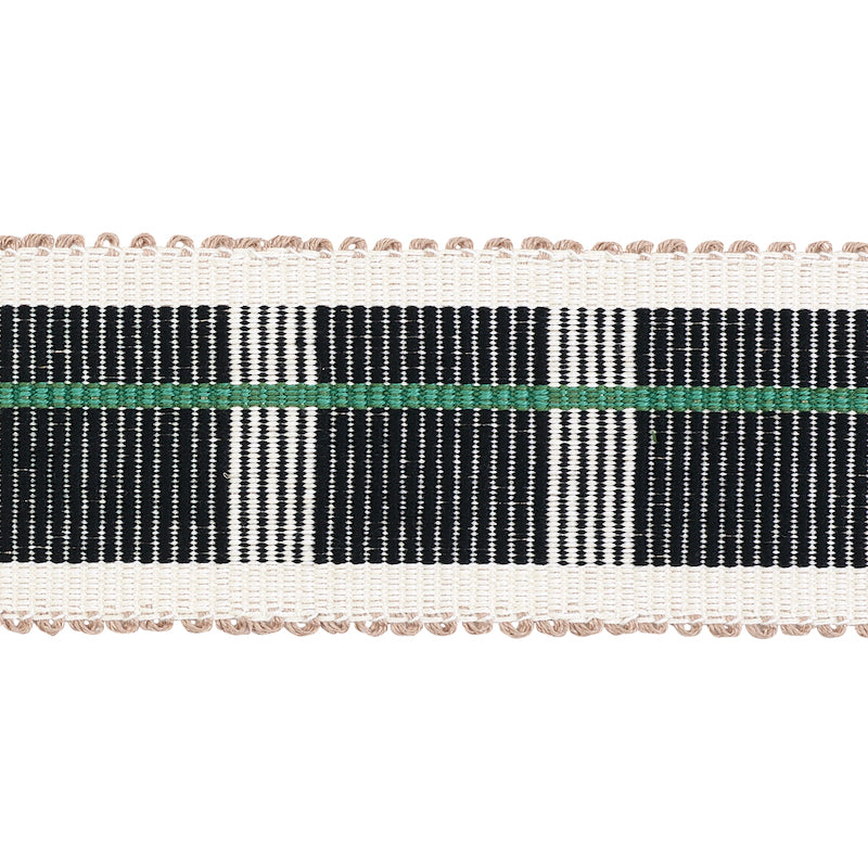 Schumacher CALCADA TAPE MEDIUM EMERALD Trim | Atlanta Fabrics