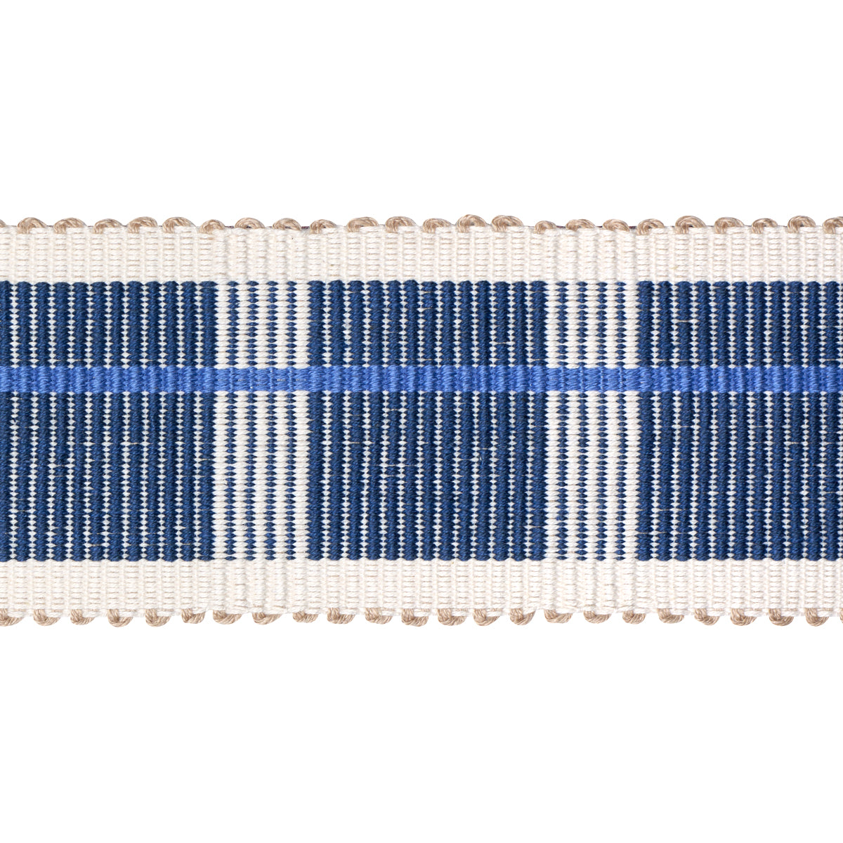 Schumacher CALCADA TAPE MEDIUM LAPIS Trim | Atlanta Fabrics