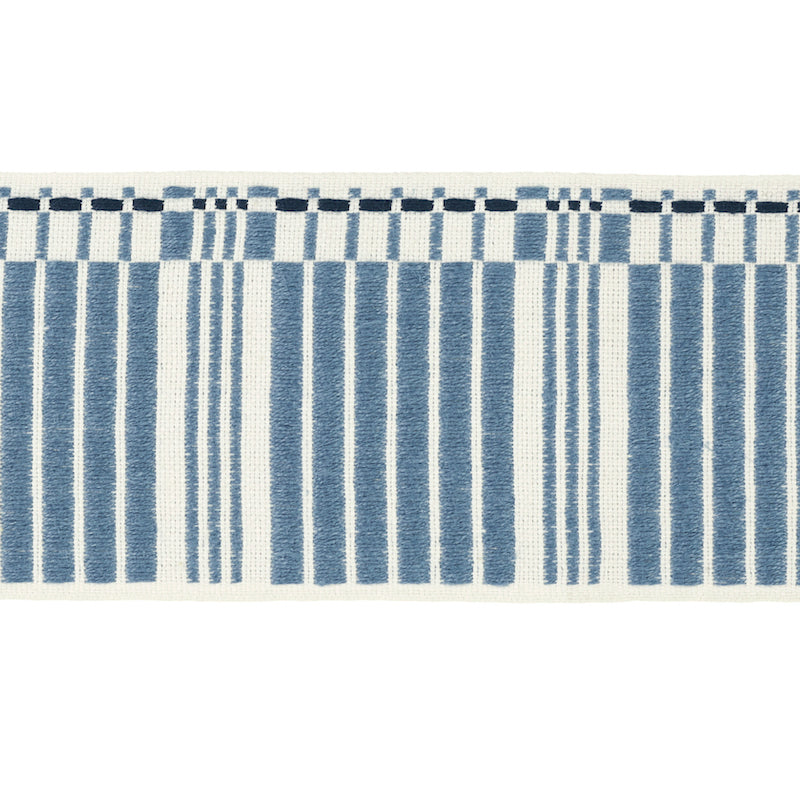 Schumacher CARMO TAPE WIDE INDIGO Trim | Atlanta Fabrics