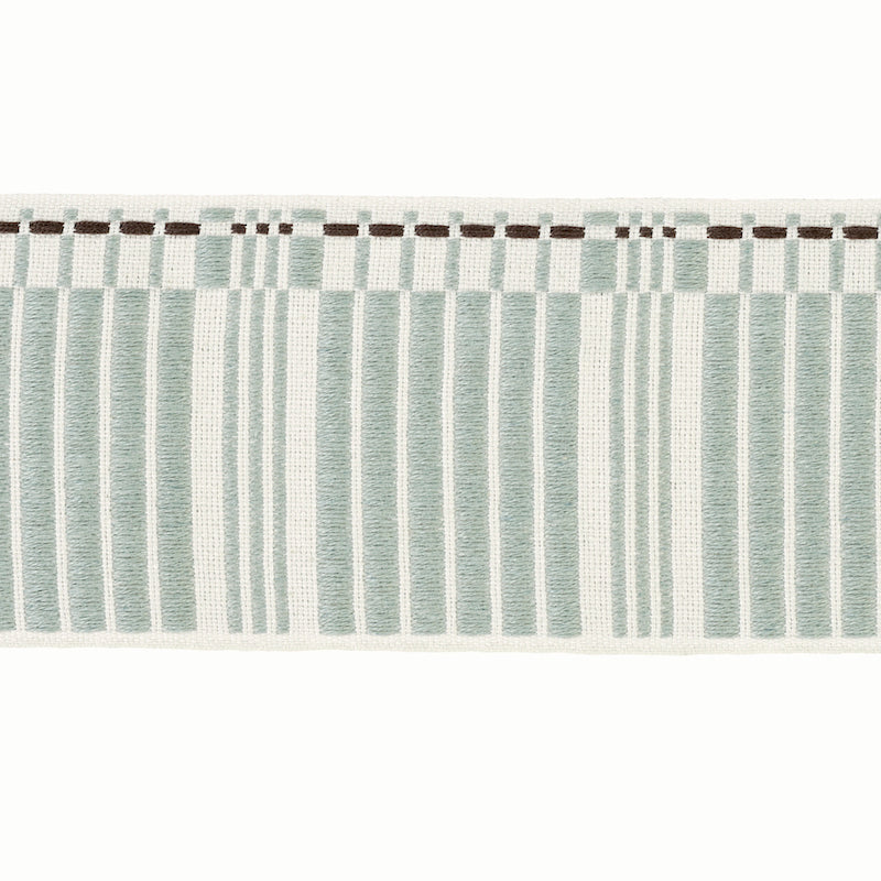 Schumacher CARMO TAPE WIDE SAGE Trim | Atlanta Fabrics