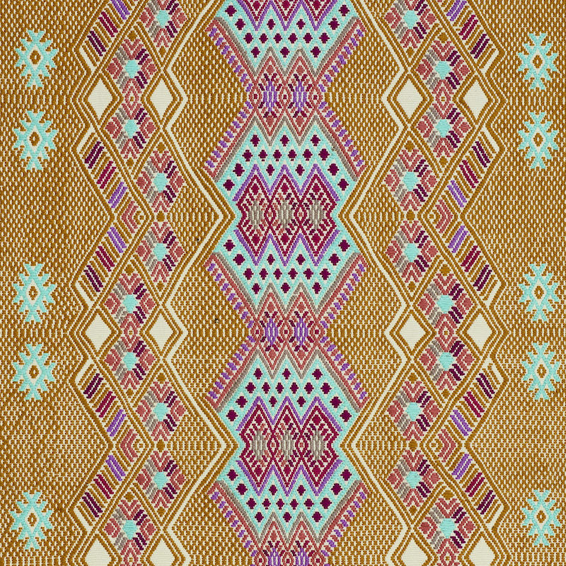 Schumacher KAYA HAND WOVEN BROCADE MOSTAZA Fabric | Atlanta Fabrics
