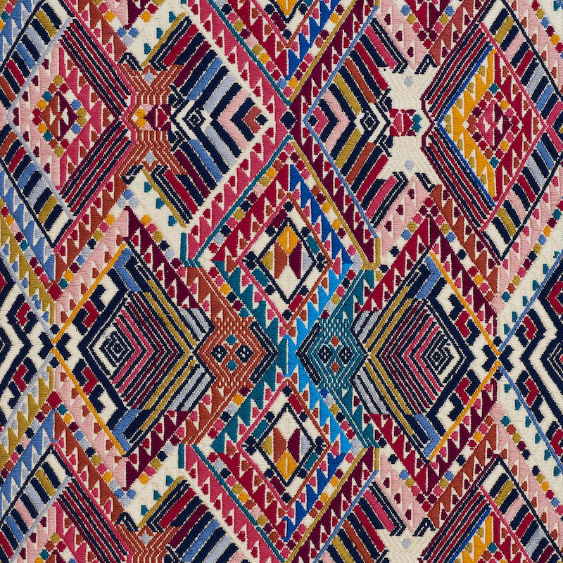 Schumacher NICA HAND WOVEN BROCADE ROSA Fabric | Atlanta Fabrics