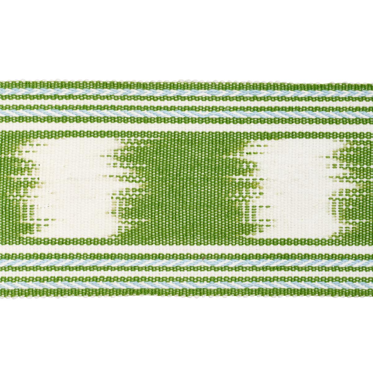 SCHUMACHER BANYAN IKAT TAPE LEAF FABRIC | Atlanta Fabrics