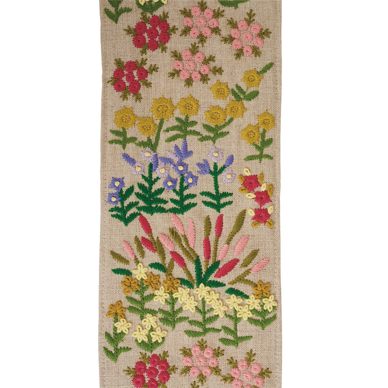 Schumacher LULA EMBROIDERED TAPE NATURAL Trim | Atlanta Fabrics