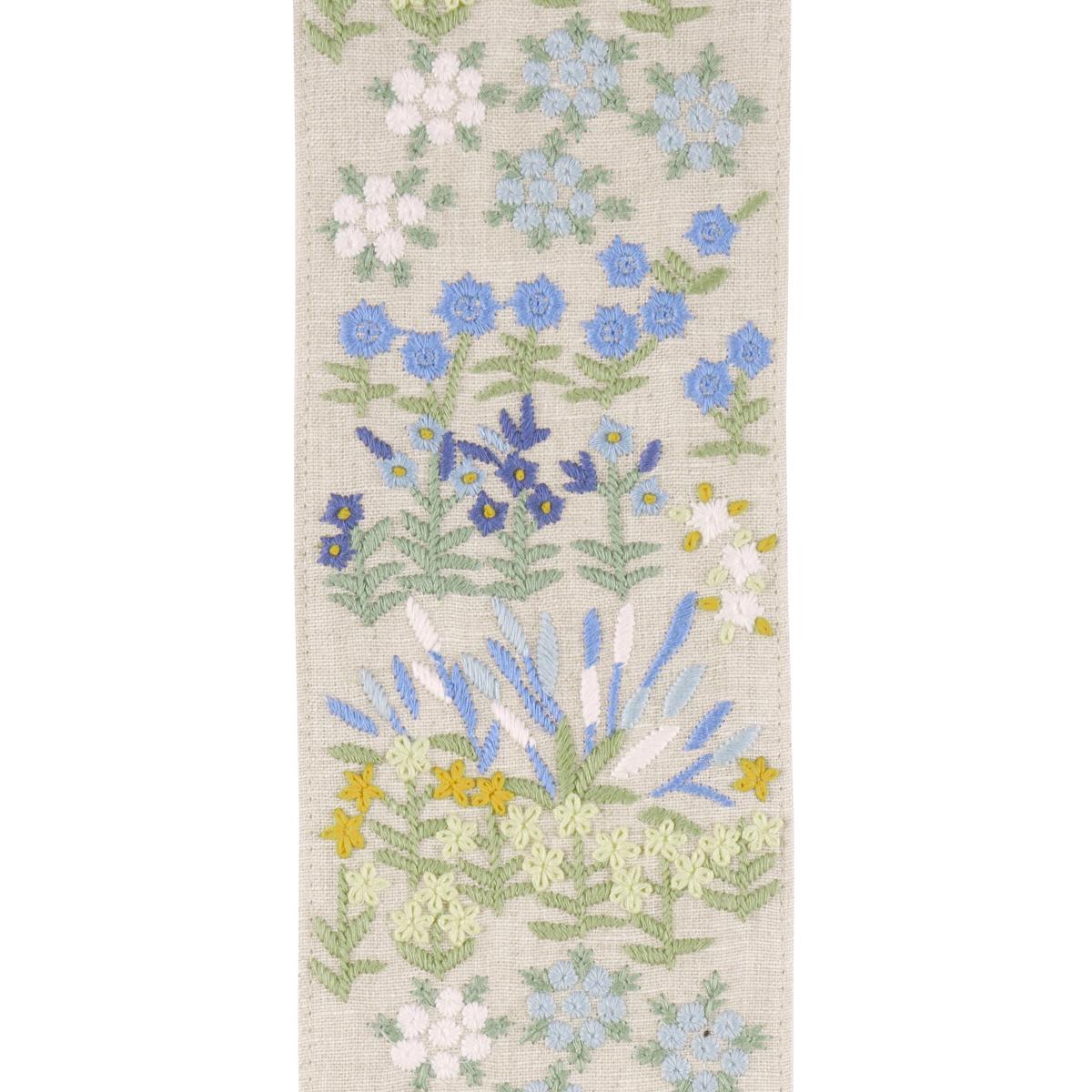 LULA EMBROIDERED TAPE BLUE