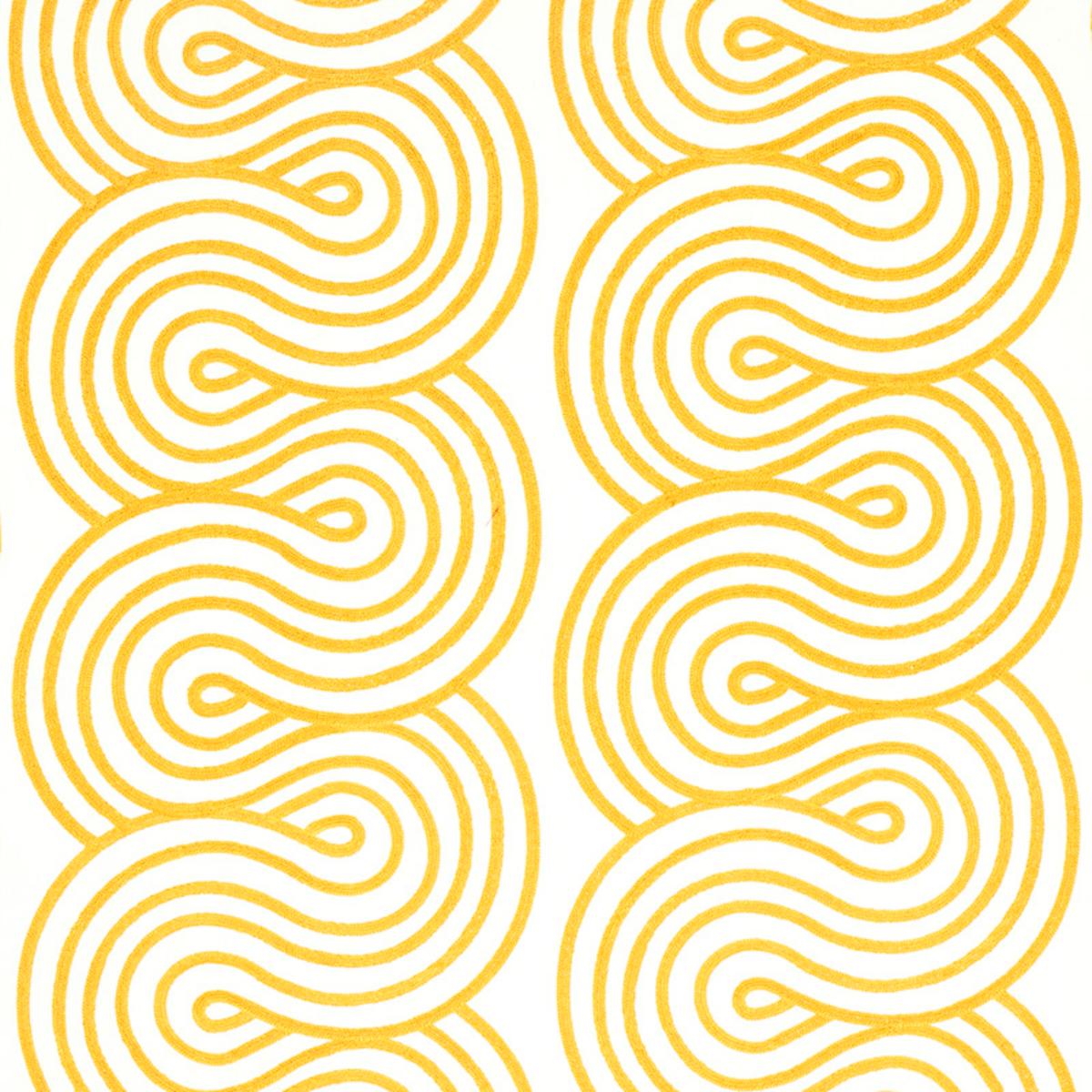 SCHUMACHER Giraldi Embroidery GOLD FABRIC | Atlanta Fabrics