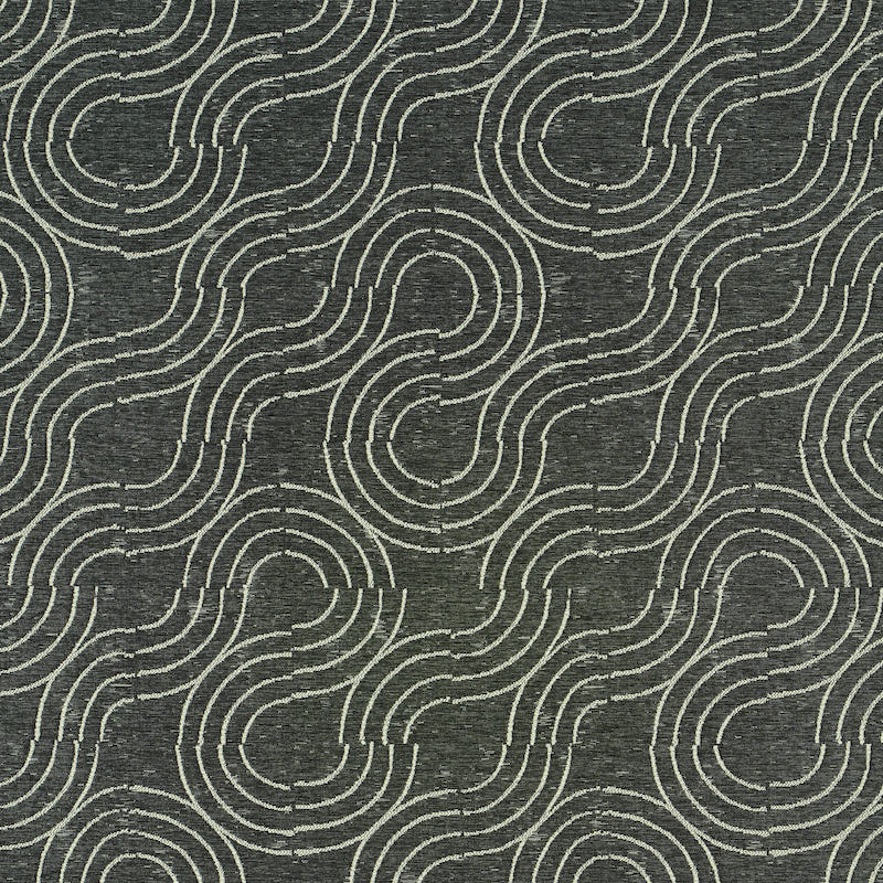 Schumacher ALMA INDOOR/OUTDOOR CARBON Fabric | Atlanta Fabrics