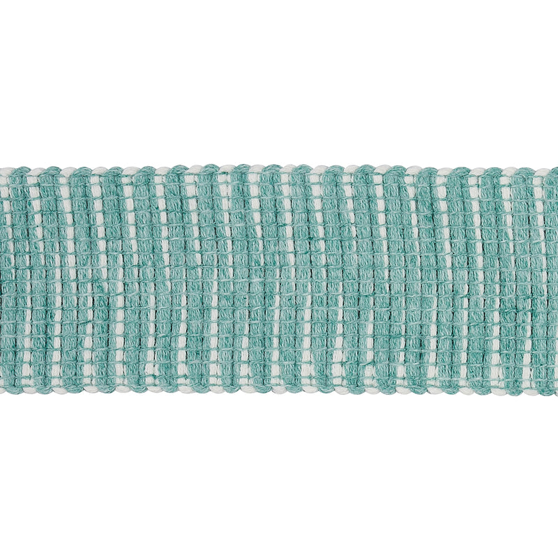 Schumacher PIERCE TAPE INDOOR/OUTDOOR AQUA Trim | Atlanta Fabrics