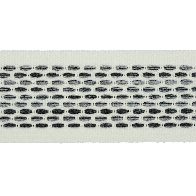 Schumacher PORTOLA TAPE INDOOR/OUTDOOR CHARCOAL Trim | Atlanta Fabrics