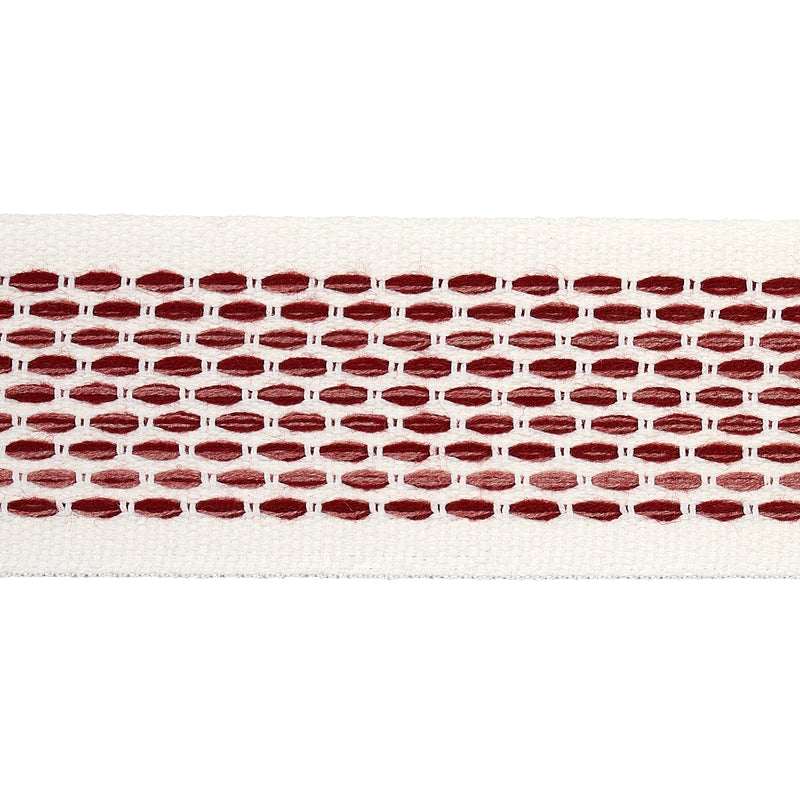 Schumacher PORTOLA TAPE INDOOR/OUTDOOR ROSE Trim | Atlanta Fabrics