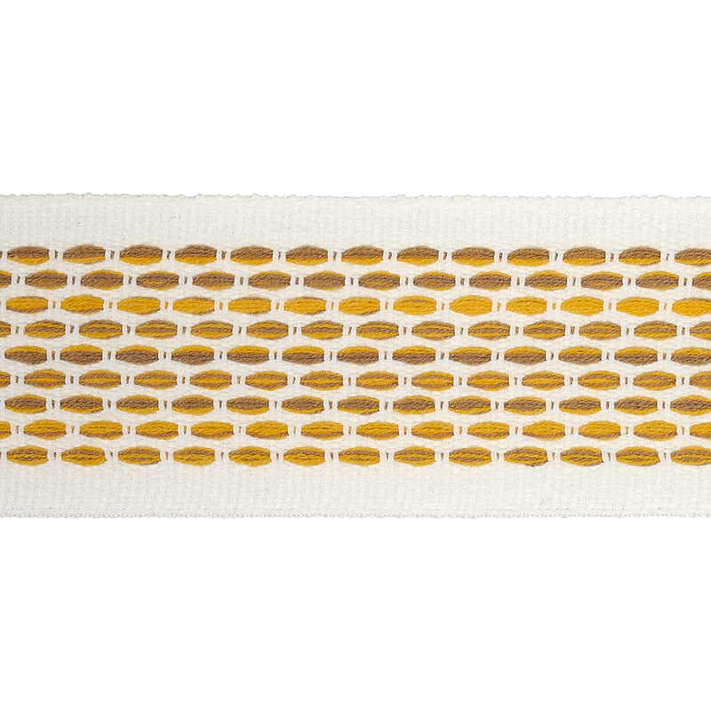 Schumacher PORTOLA TAPE INDOOR/OUTDOOR YELLOW Trim | Atlanta Fabrics