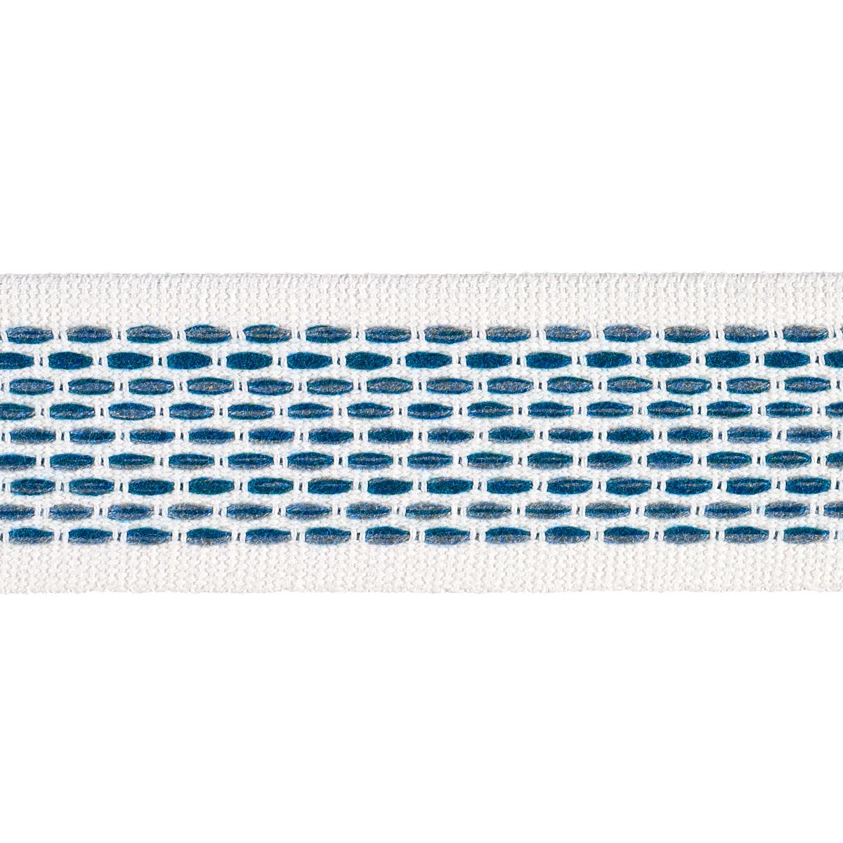 Schumacher PORTOLA TAPE INDOOR/OUTDOOR SLATE Trim | Atlanta Fabrics