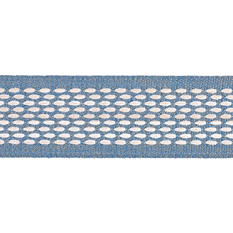 Schumacher PORTOLA TAPE INDOOR/OUTDOOR SKY Trim | Atlanta Fabrics