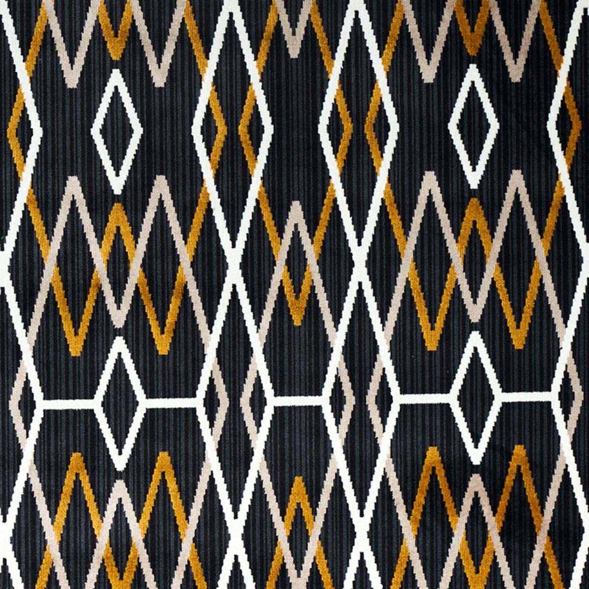 SCHUMACHER KYOTO TRELLIS SOOT FABRIC | Atlanta Fabrics