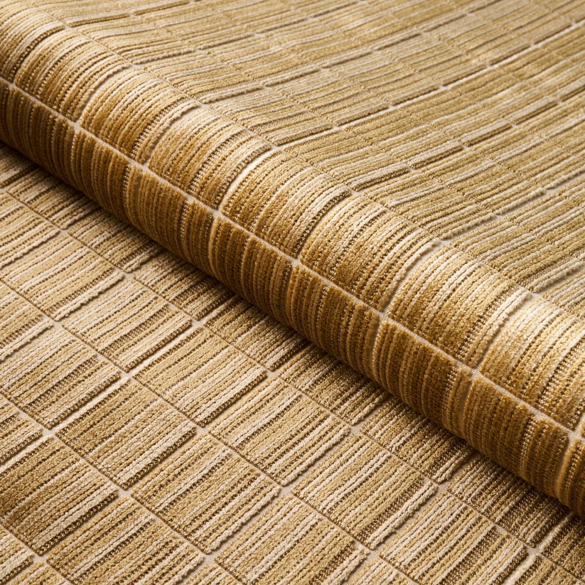 SCHUMACHER CORNEILLE VELVET COPPER FABRIC | Atlanta Fabrics