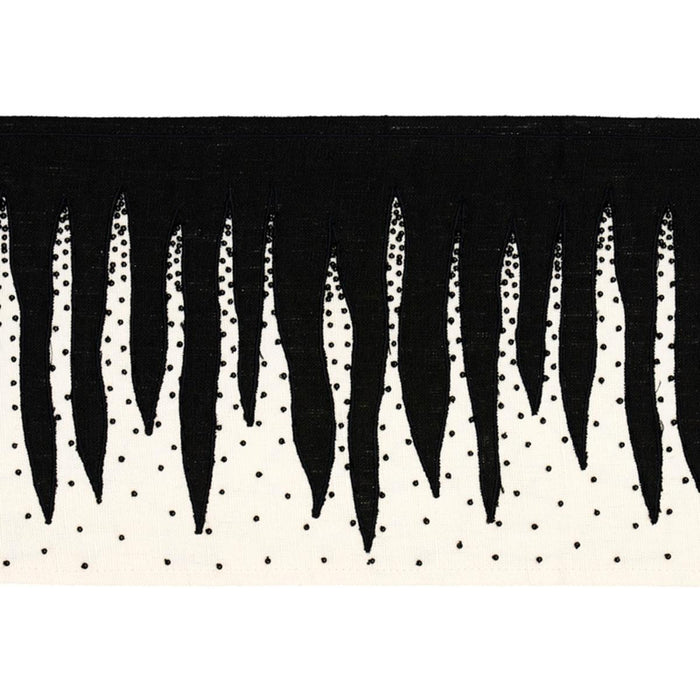 SCHUMACHER STALACTITE TAPE BLACK & WHITE TRIM | Atlanta Fabrics
