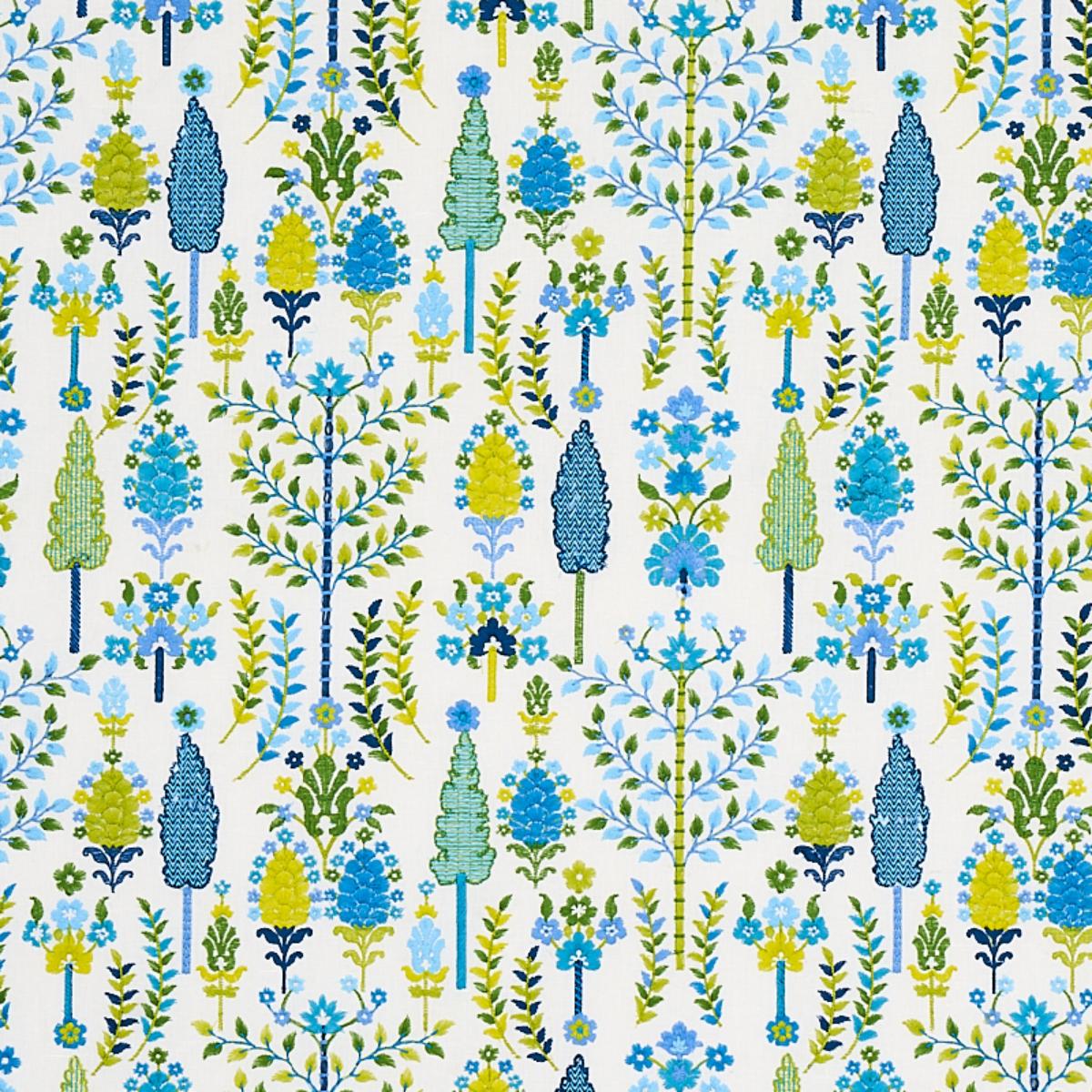 DESNA EMBROIDERY BLUE & GREEN