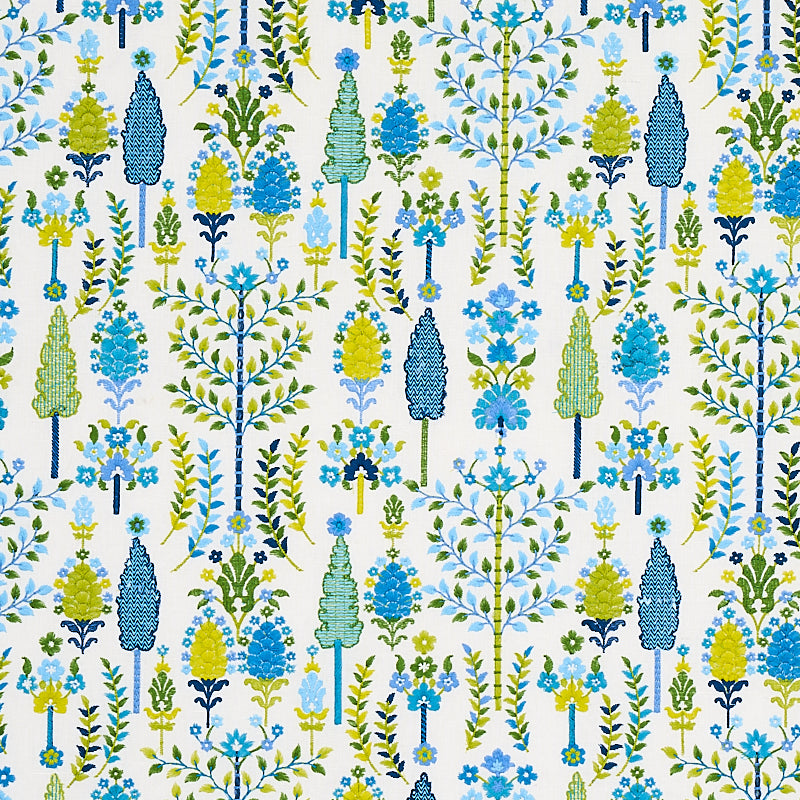 DESNA EMBROIDERY BLUE & GREEN
