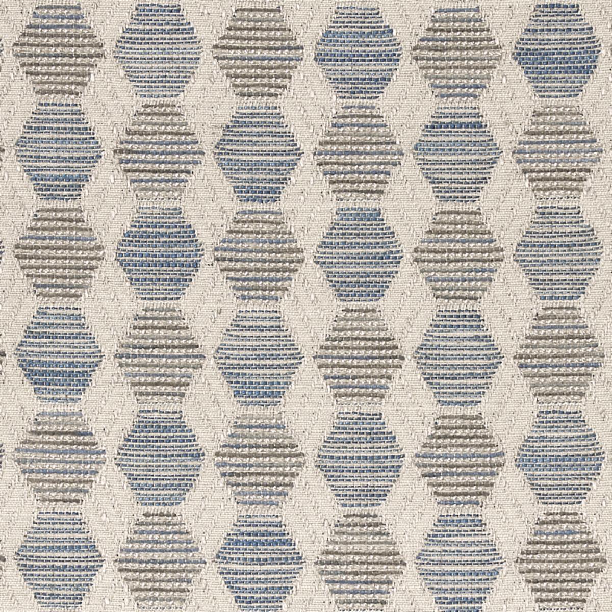 SCHUMACHER COQUINA PERFORMANCE BLUE FABRIC | Atlanta Fabrics