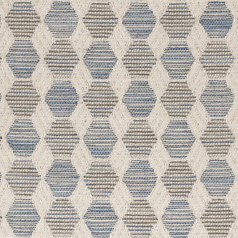 SCHUMACHER COQUINA PERFORMANCE BLUE FABRIC | Atlanta Fabrics