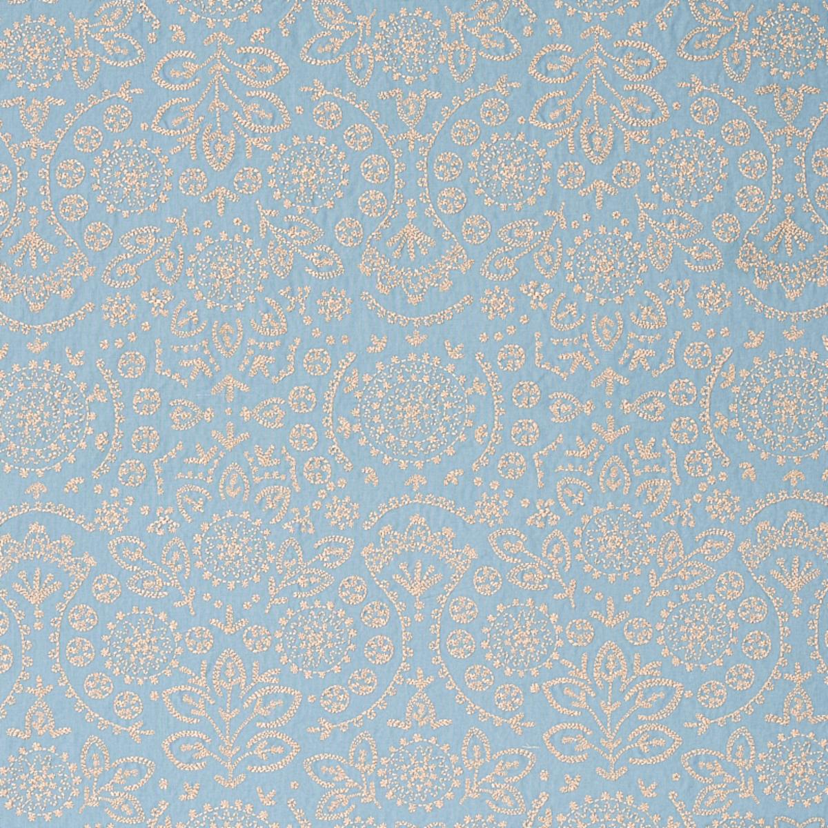 SCHUMACHER Tiana Embroidery CHAMBRAY FABRIC | Atlanta Fabrics