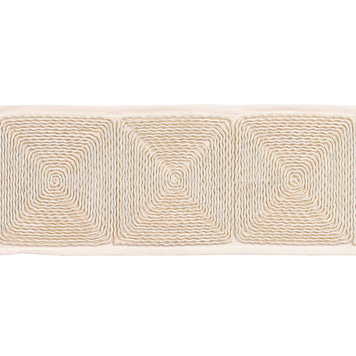 Schumacher NAUTILINA EMBROIDERED TAPE IVORY Trim | Atlanta Fabrics