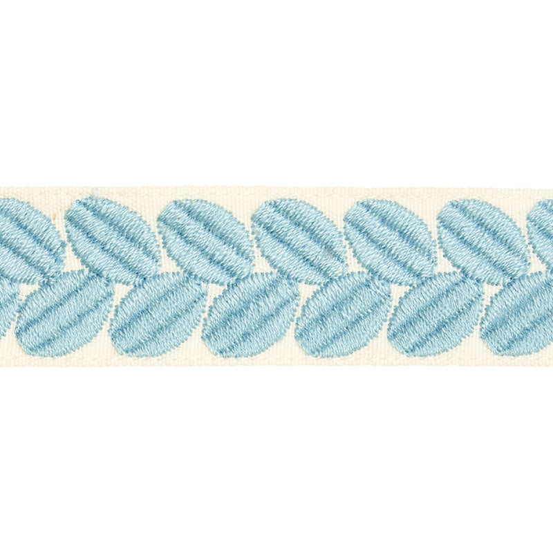 Schumacher BERKELEY TAPE NARROW SKY Trim | Atlanta Fabrics